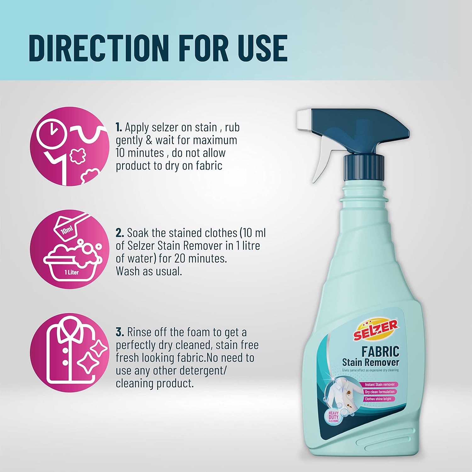 Selzer Fabric Stain Remover - Image 5
