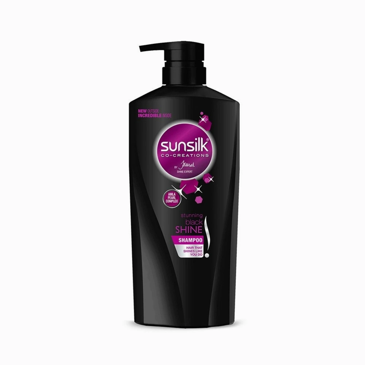 SUNSILK Stunning Black Shine Shampoo (650 ml) - Image 2