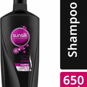 SUNSILK Stunning Black Shine Shampoo (650 ml)