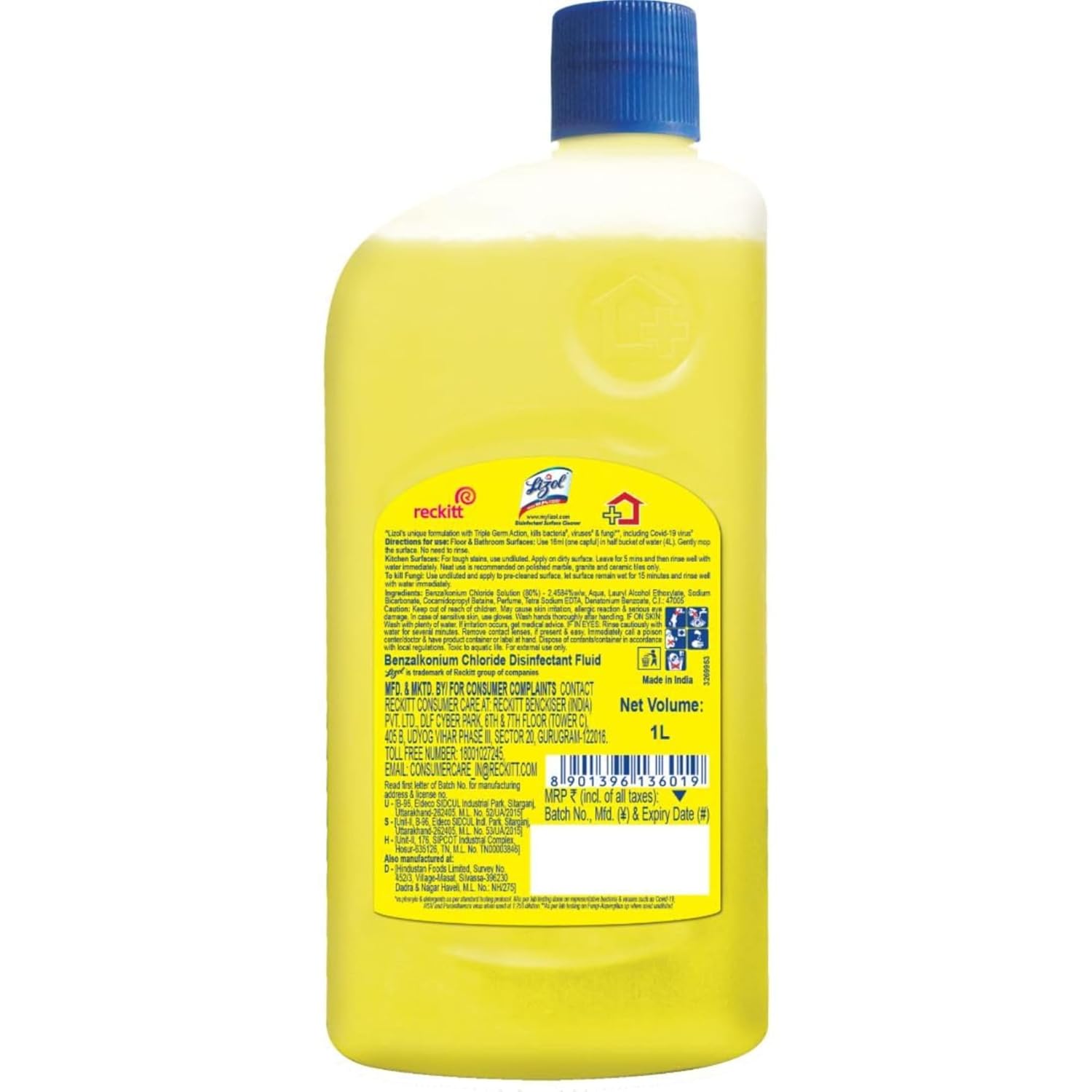 Lizol Disinfectant Surface & Floor Cleaner Liquid, Citrus - Image 2