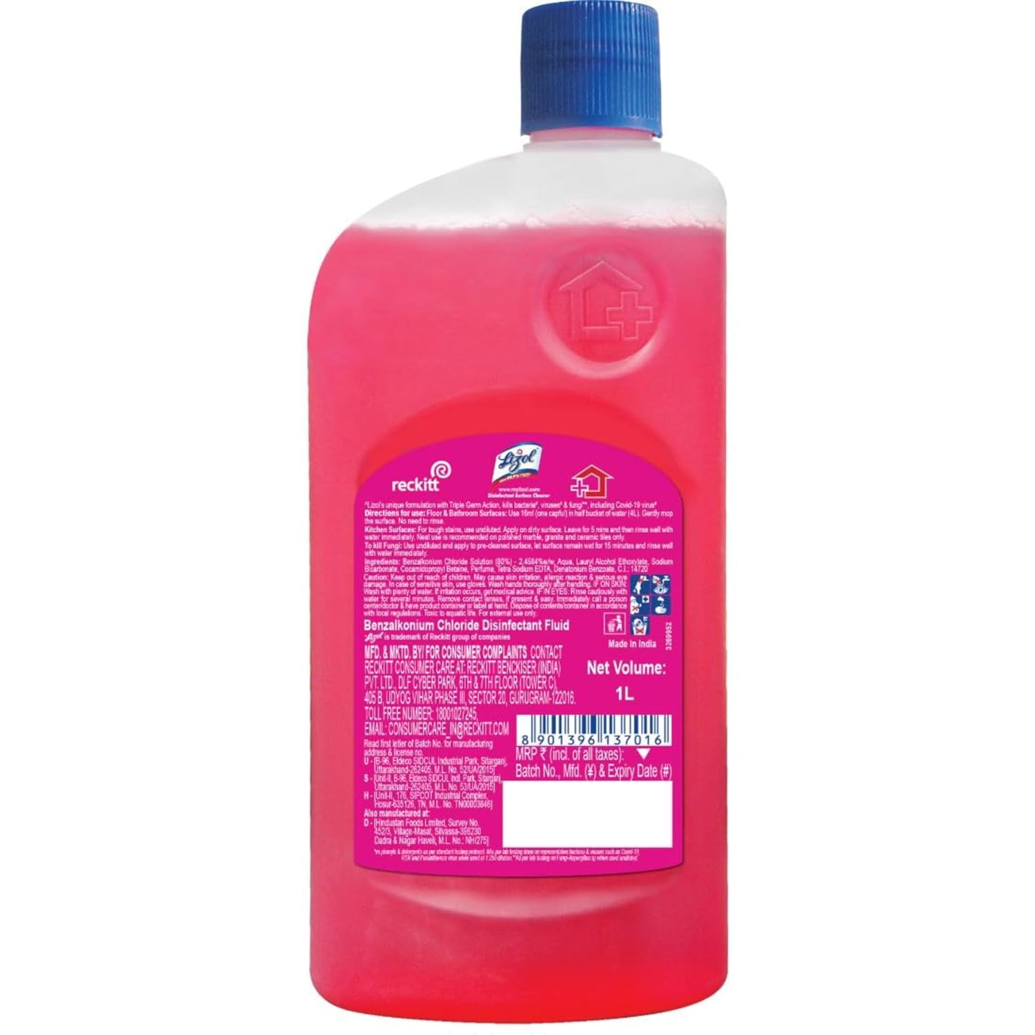 Lizol Disinfectant Surface & Floor Cleaner Liquid, Floral - Image 2