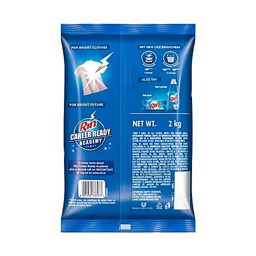 Rin Detergent Powder Bright, 2 kg - Image 3