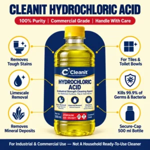 Cleanit Hydrochloric Acid – 100% Purity (Commercial Grade)