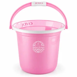 Round Printed Plastic Bucket Pink