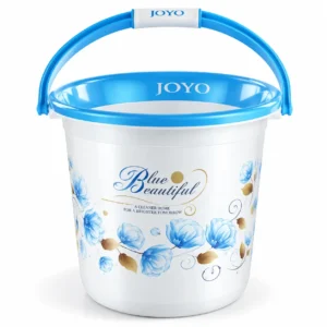 Round Printed Bucket Blue
