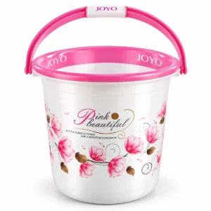 Round Printed Bucket Pink